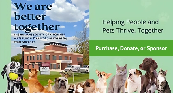 We are better together - purchase, donate or sponsor the KW Humane Society